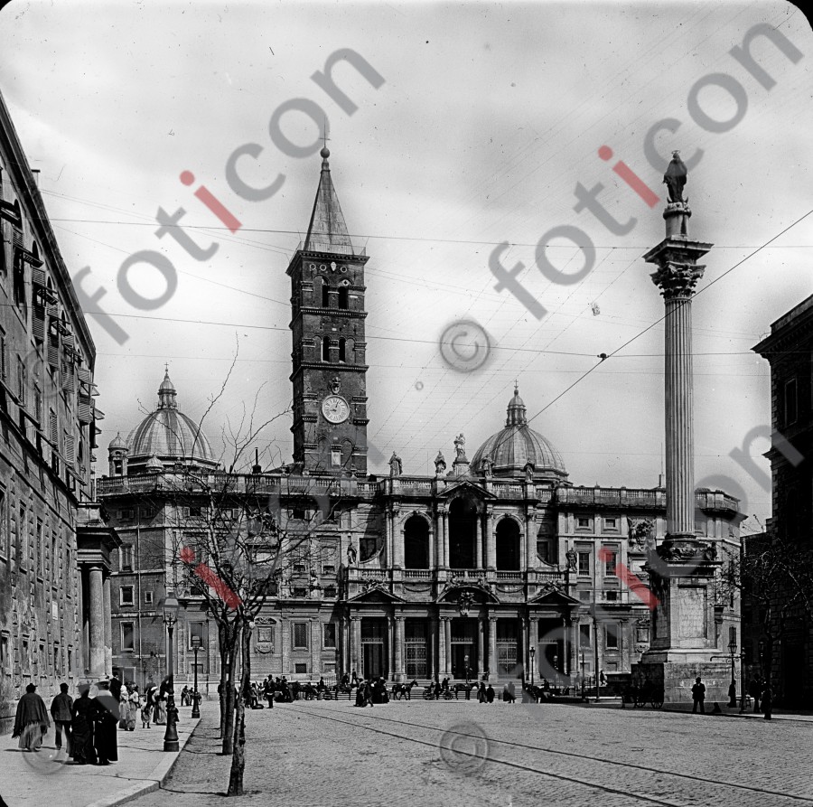 S. Maria Maggiore | St. Mary Major - Foto foticon-simon-037-025-sw.jpg | foticon.de - Bilddatenbank für Motive aus Geschichte und Kultur